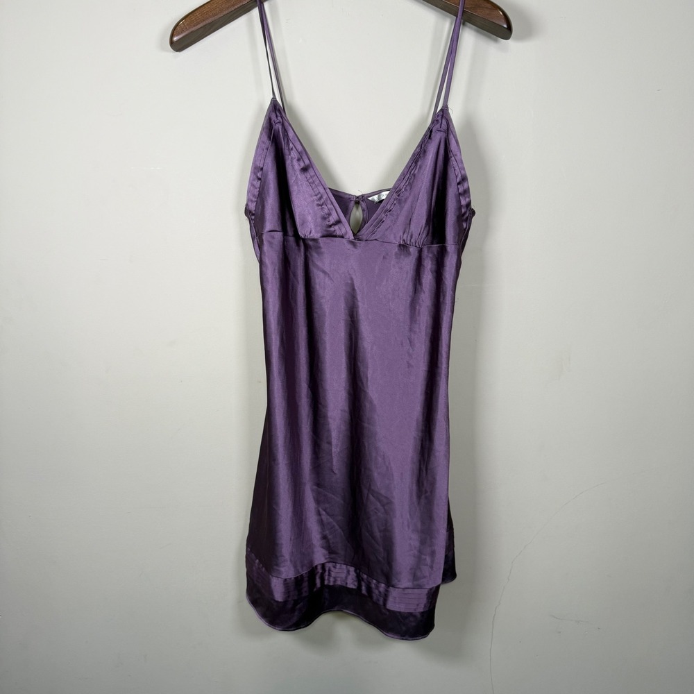Victoria's Secret Purple Slip Dress Chemise Large - Picture 1 of 9